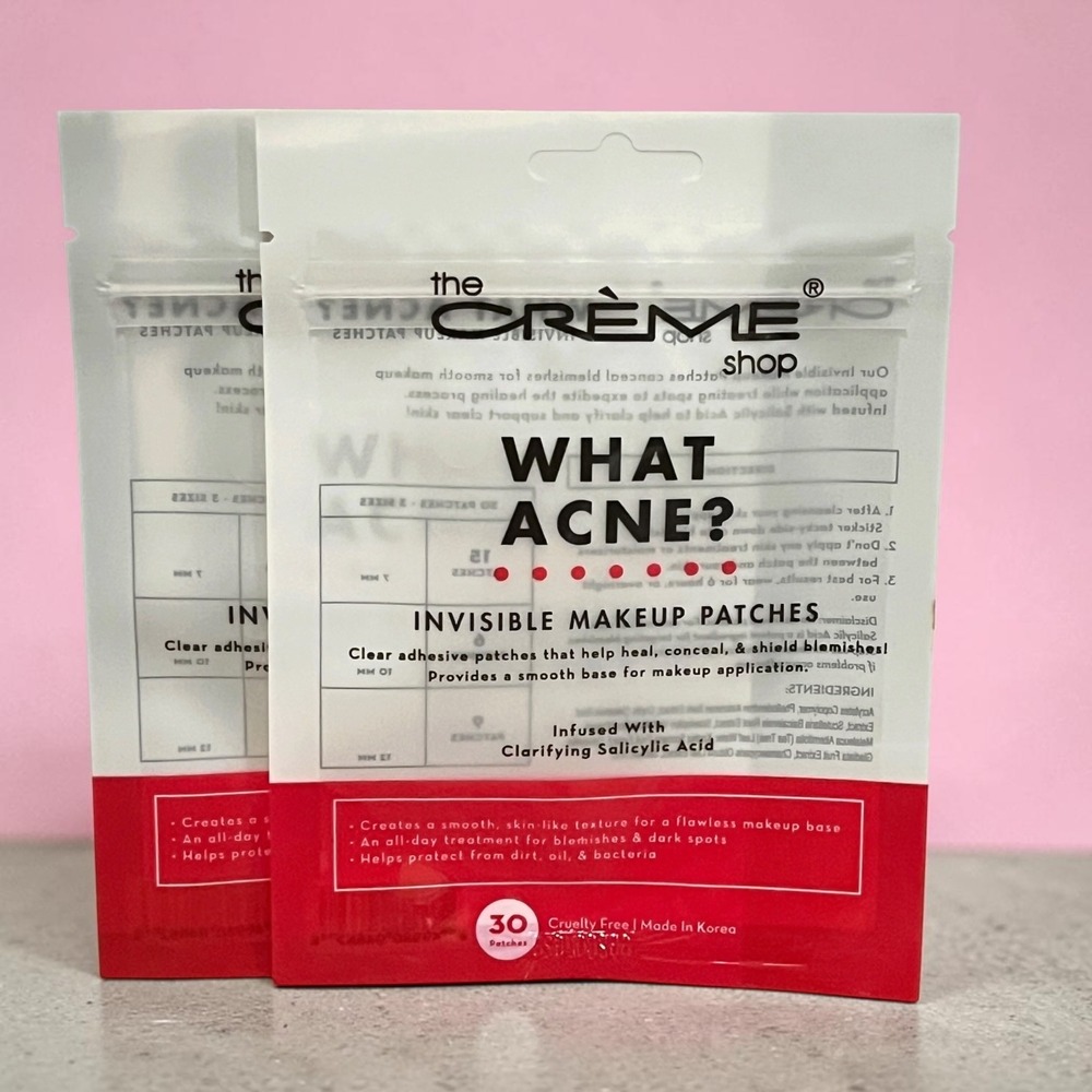 2 Pk The Creme Shop What Acne Invisible Makeup Patches 30ct Clear Salicylic Acid